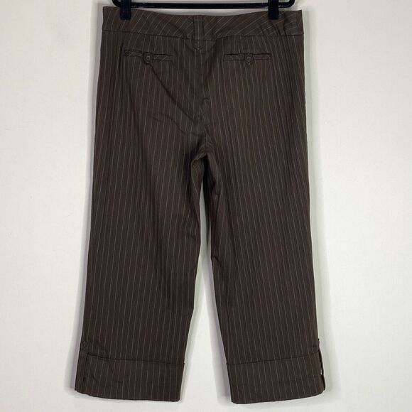 LOFT Ann Striped Crop Pant Women's Size 14 - Picture 6 of 7